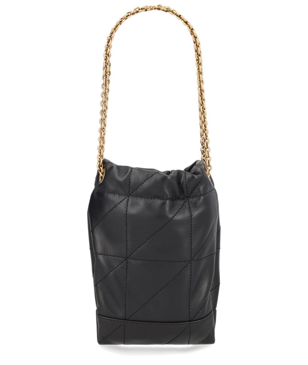 SAINT LAURENT Черная кожаная сумка тоут, фото 2