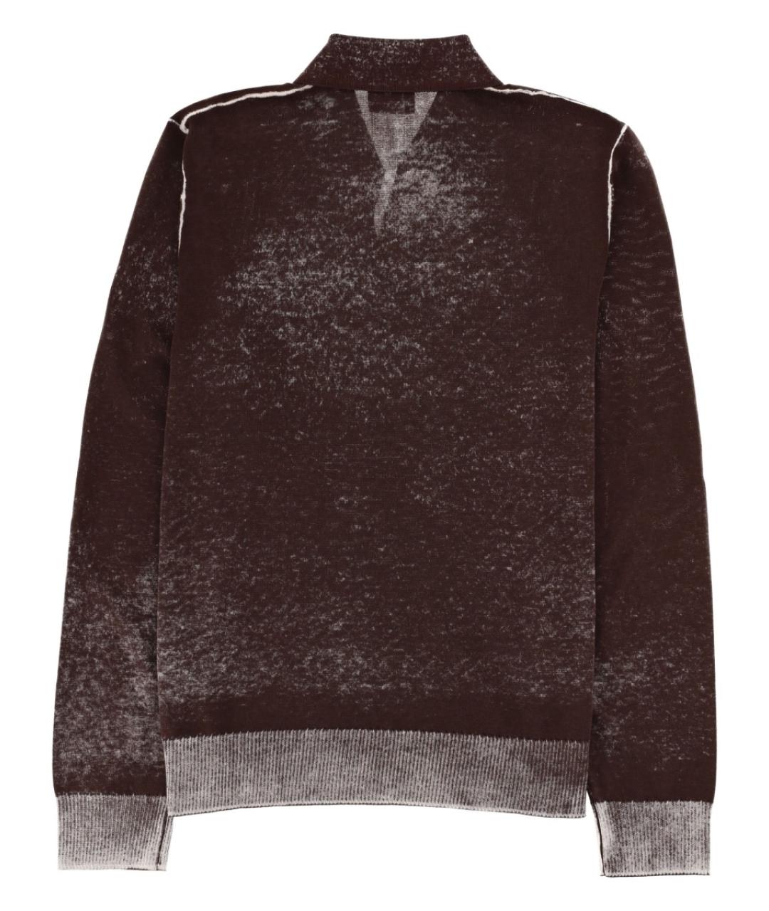 DIESEL Коричневый хлопковый джемпер / свитер, фото 2