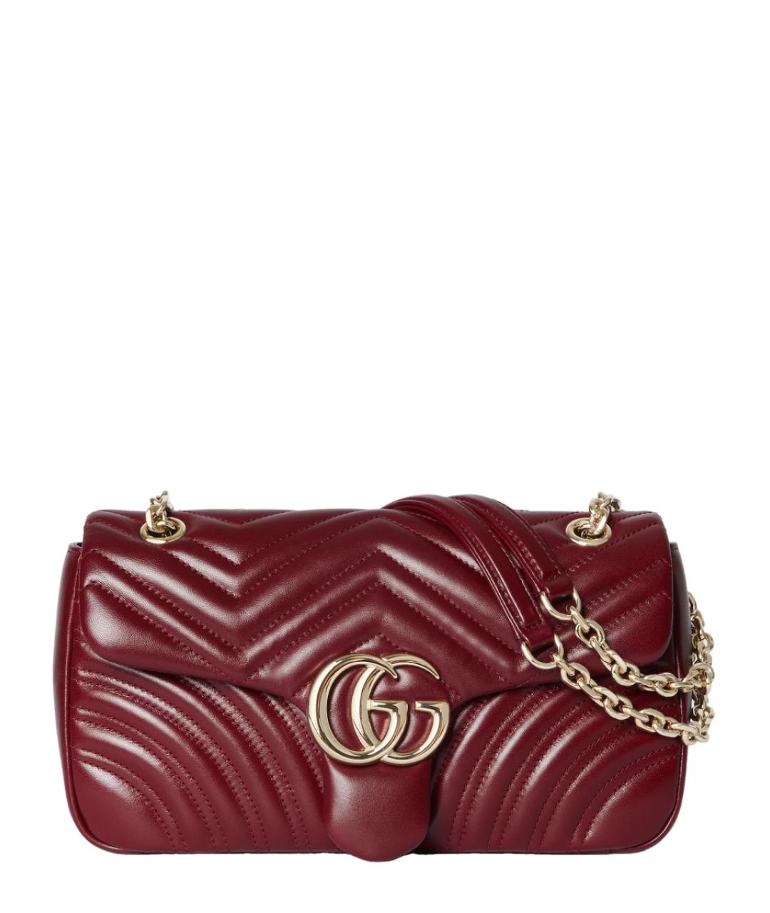 GUCCI Красная кожаная сумка через плечо, фото 1