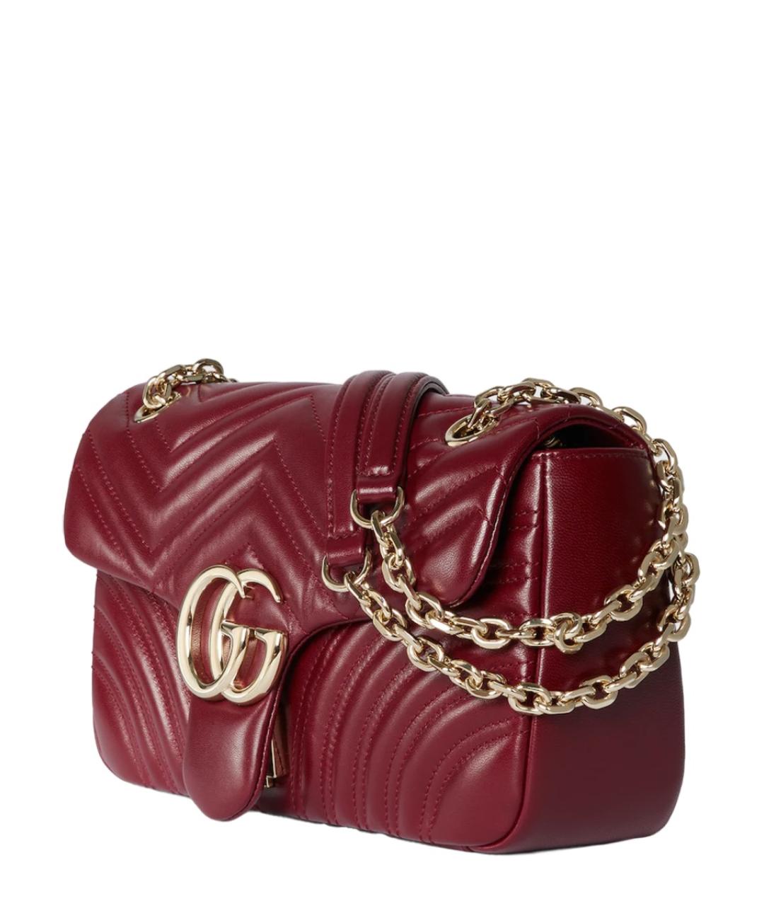 GUCCI Красная кожаная сумка через плечо, фото 2