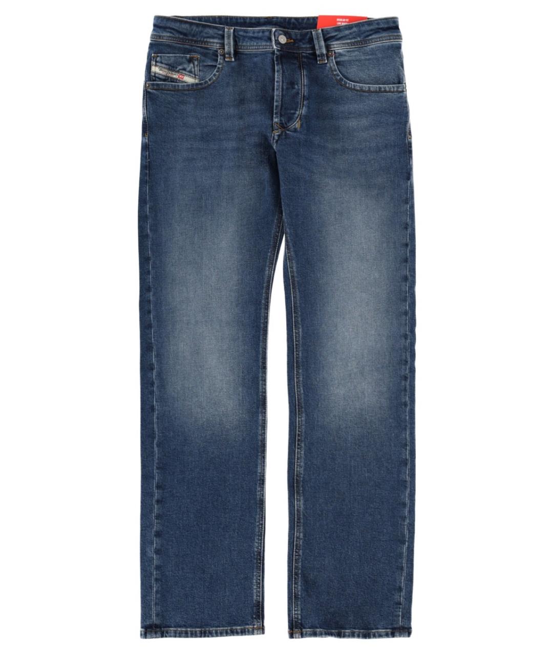 DIESEL Синие хлопковые прямые джинсы, фото 1