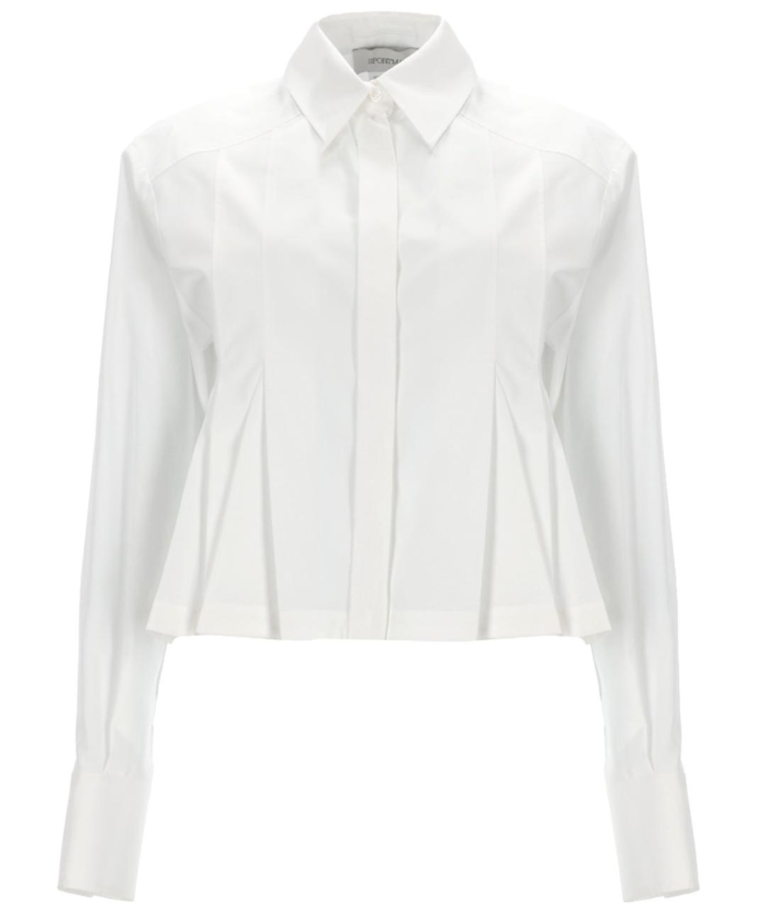 SPORTMAX Белая хлопковая рубашка, фото 1