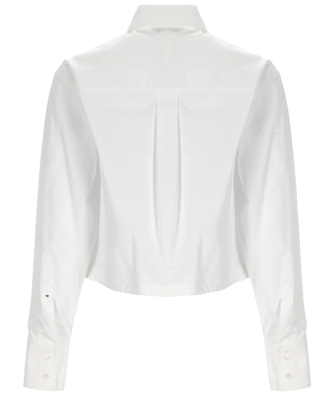 SPORTMAX Белая хлопковая рубашка, фото 2