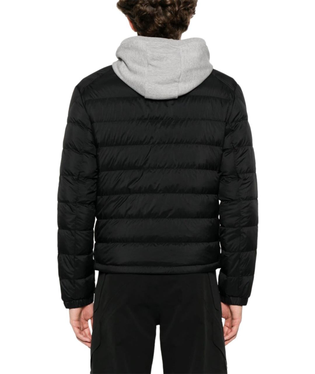 MONCLER Черная полиамидовая куртка, фото 3