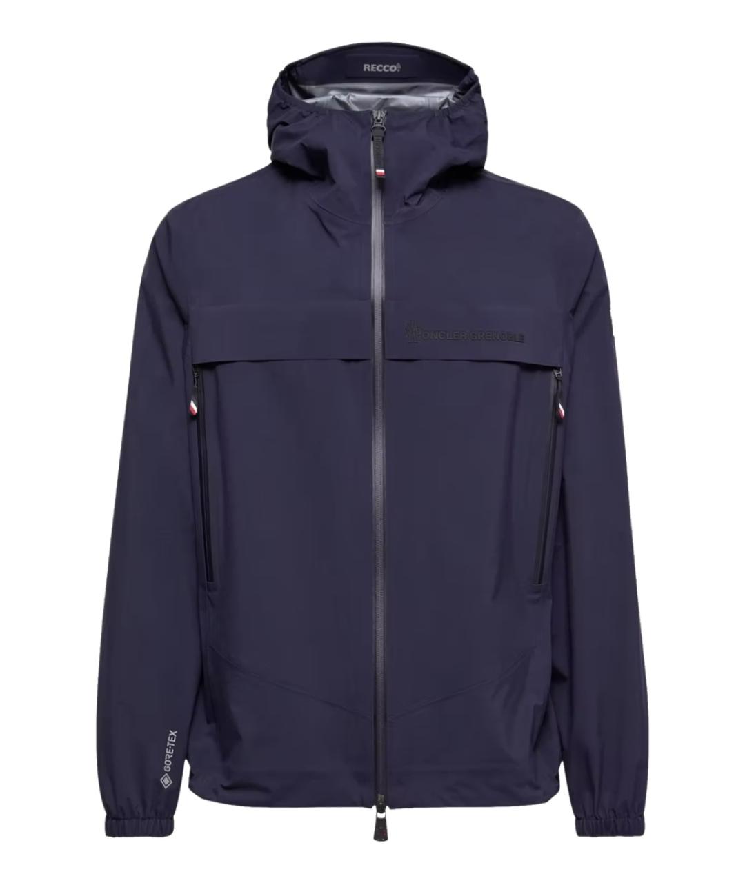 MONCLER GRENOBLE Синяя полиамидовая куртка, фото 1