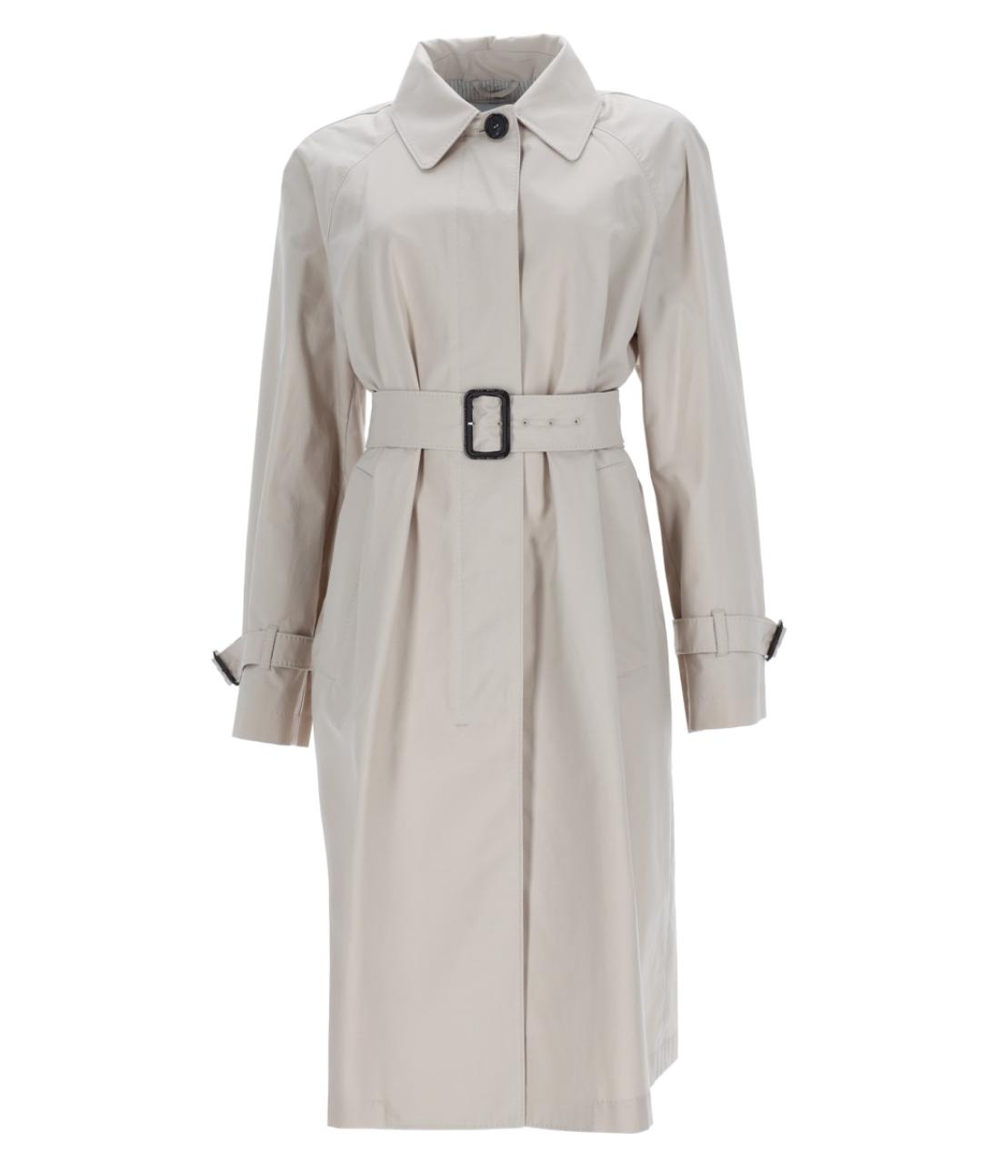 'S MAX MARA Бежевый хлопковый тренч/плащ, фото 1