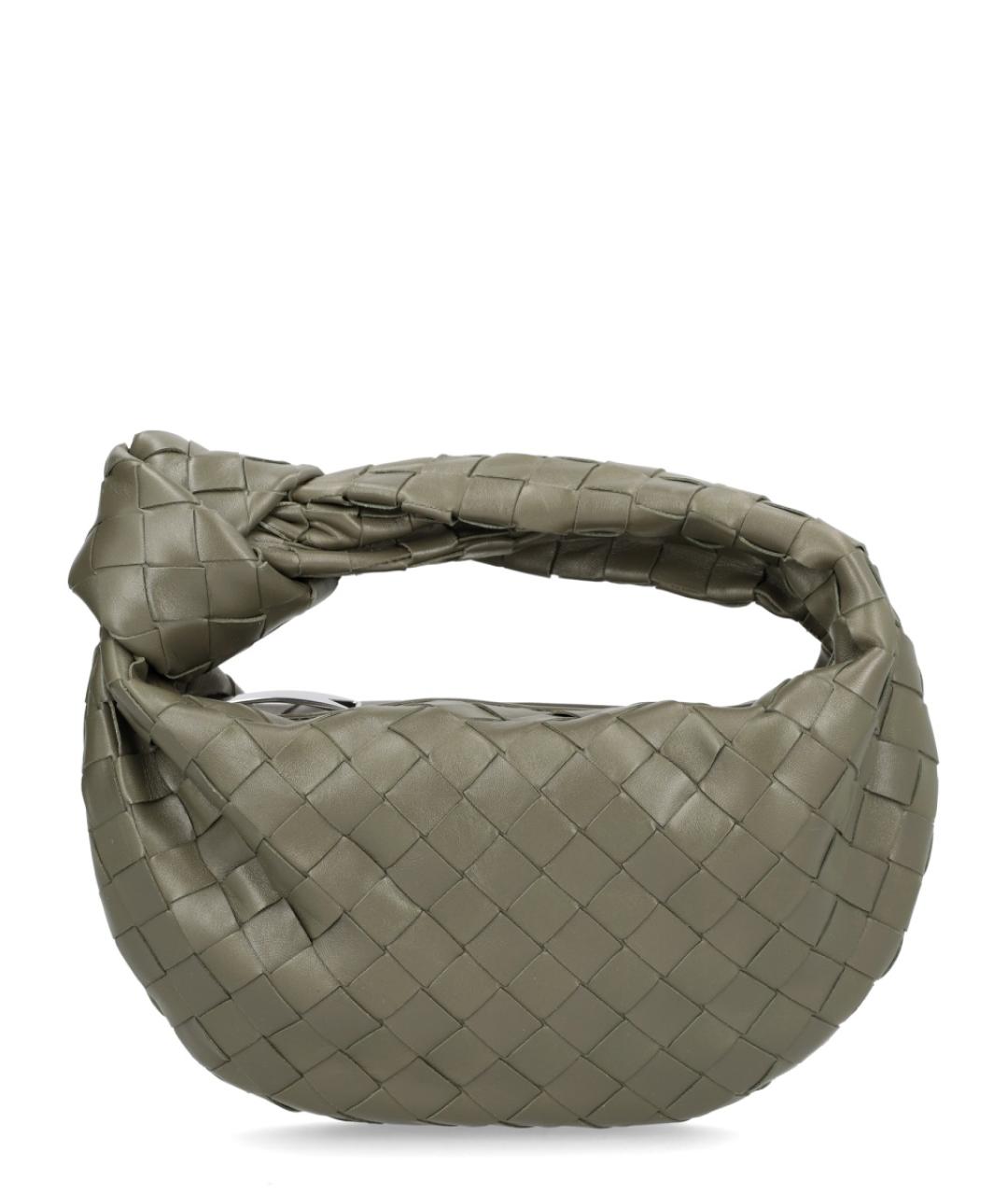BOTTEGA VENETA Зеленая кожаная сумка тоут, фото 1