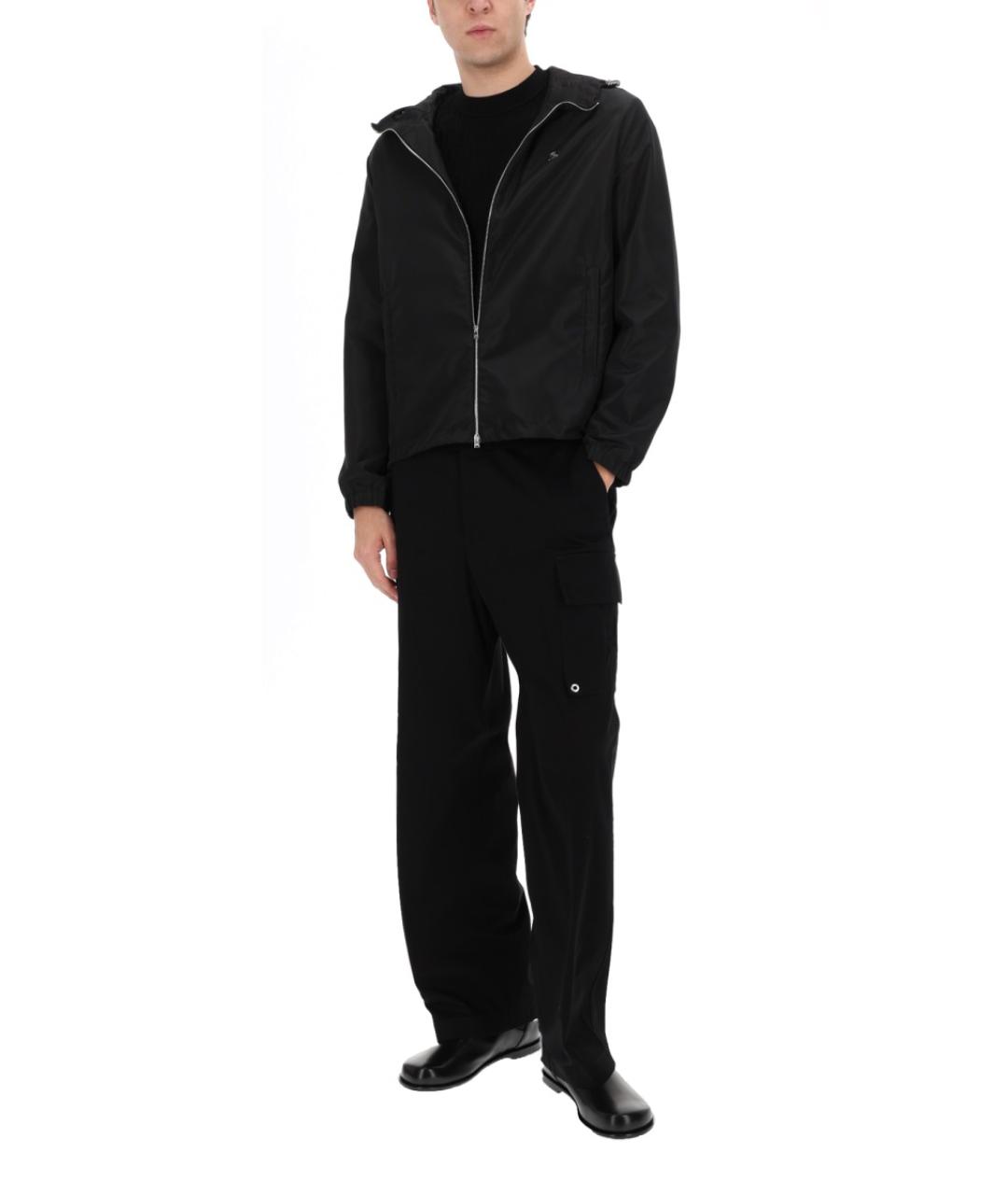 FENDI Черная полиэстеровая куртка, фото 2