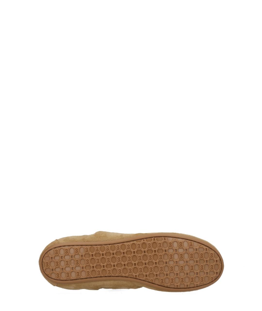 GUCCI Коричневые кожаные кроссовки, фото 4