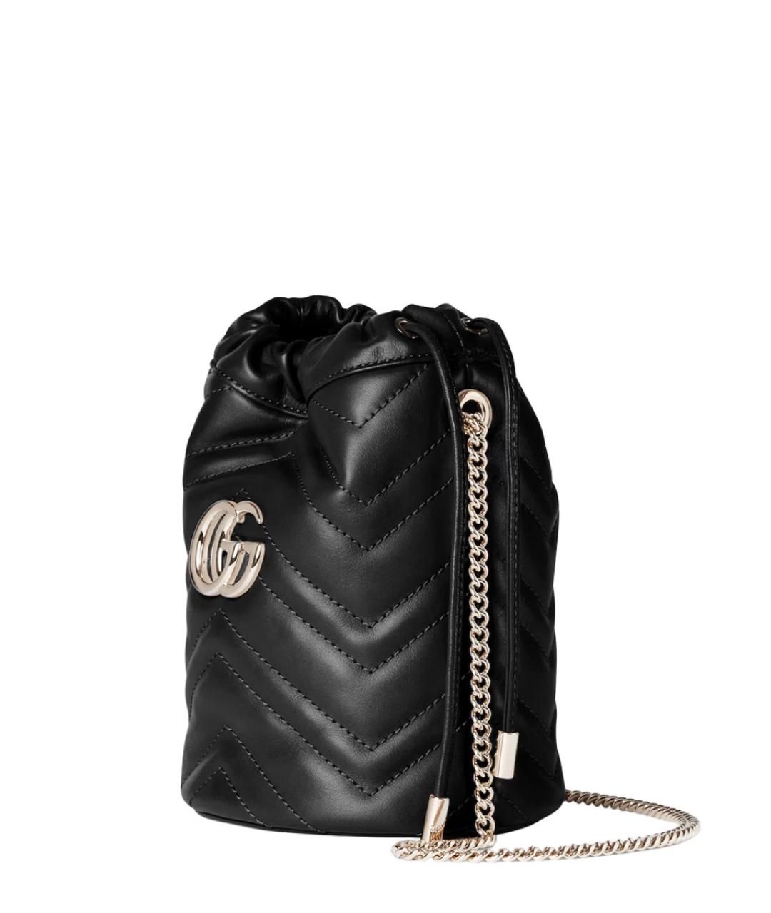 GUCCI Черная кожаная сумка через плечо, фото 2