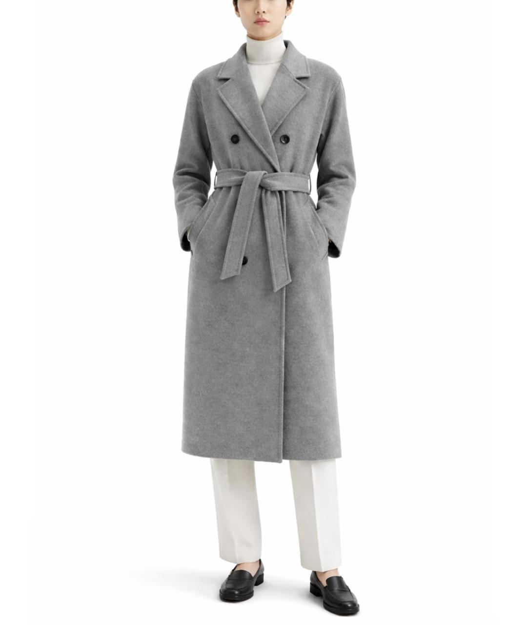 MAX MARA Серое шерстяное пальто, фото 2