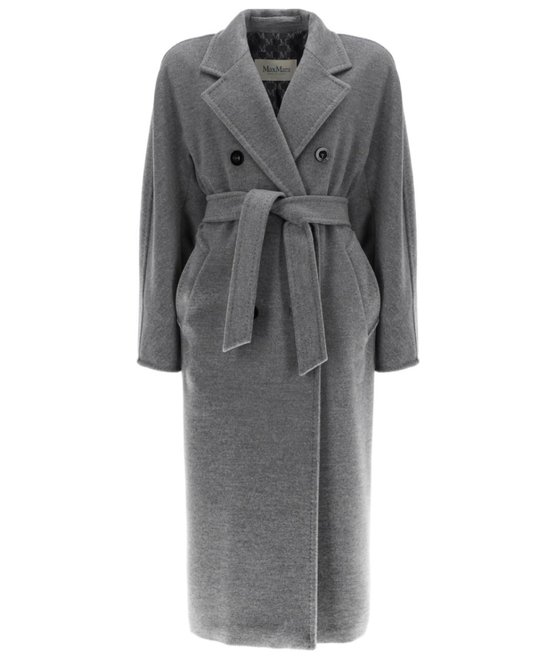 MAX MARA Серое шерстяное пальто, фото 1
