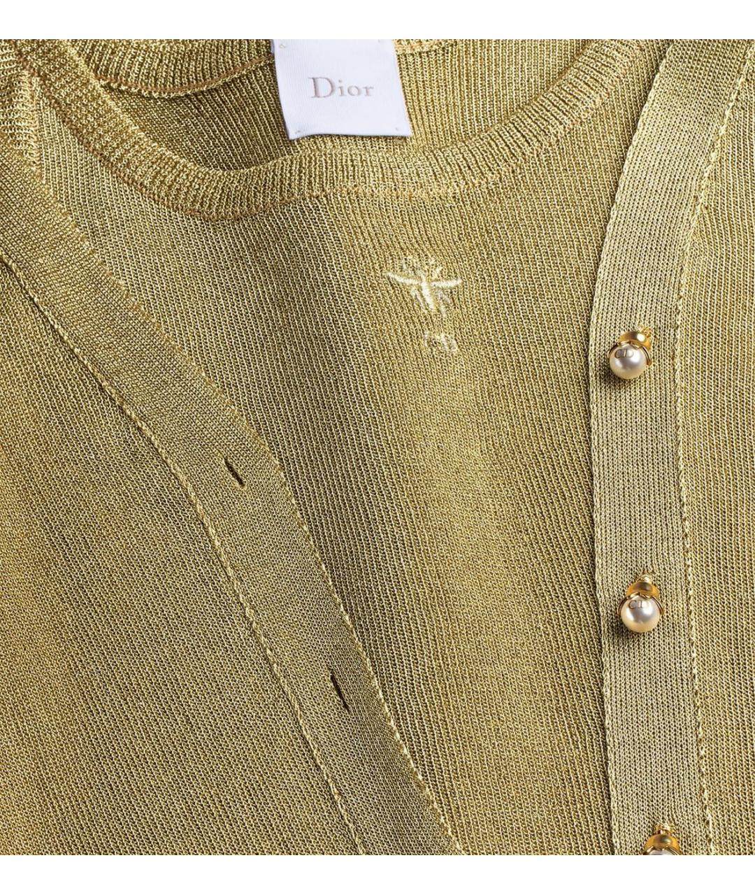 CHRISTIAN DIOR Бежевый кардиган, фото 3