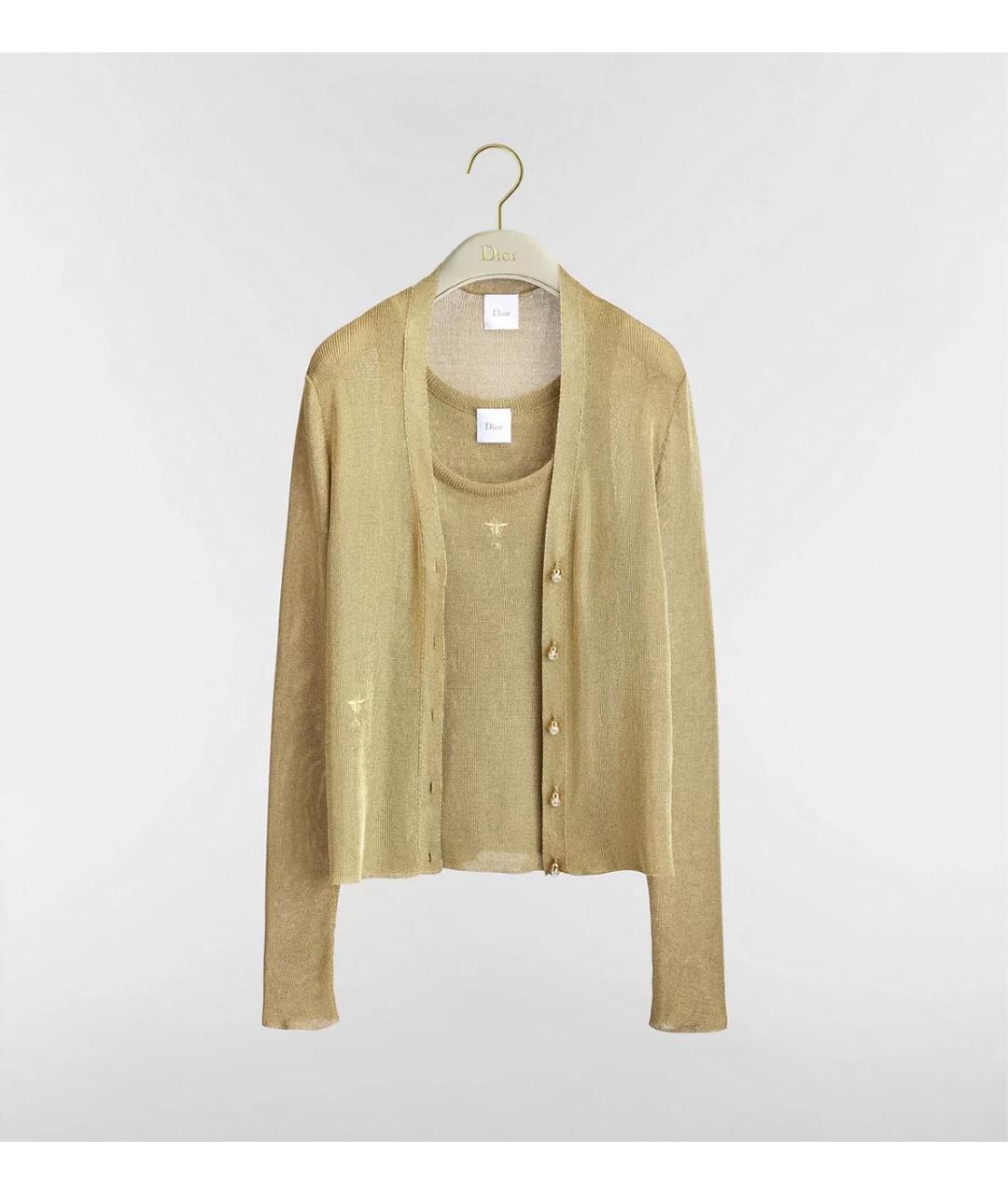 CHRISTIAN DIOR Бежевый кардиган, фото 4