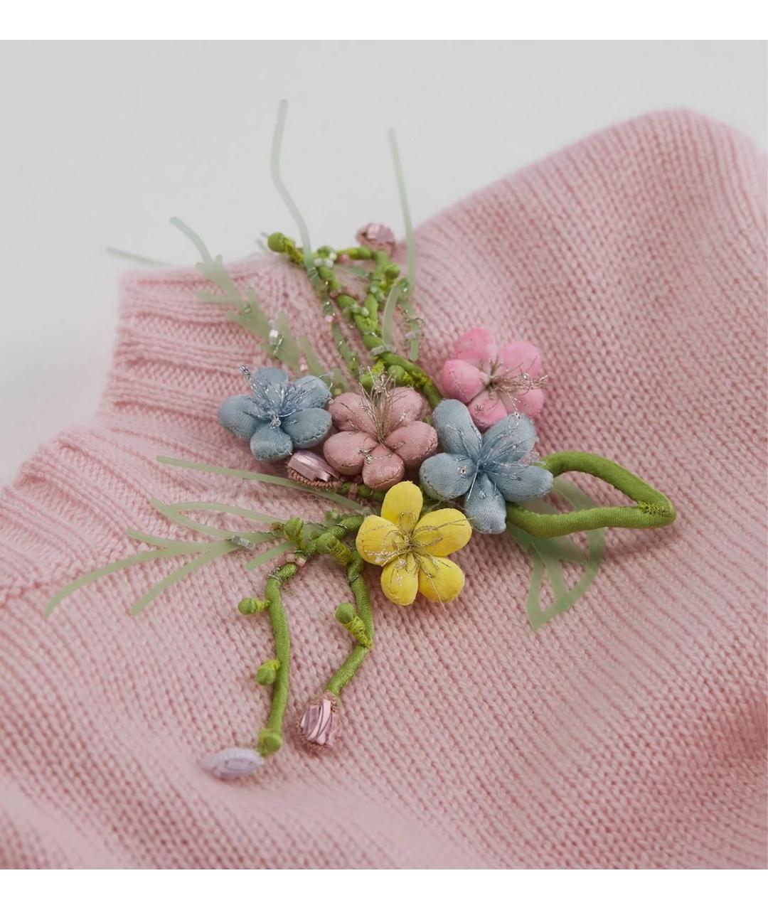 CHRISTIAN DIOR Розовый кашемировый джемпер / свитер, фото 2