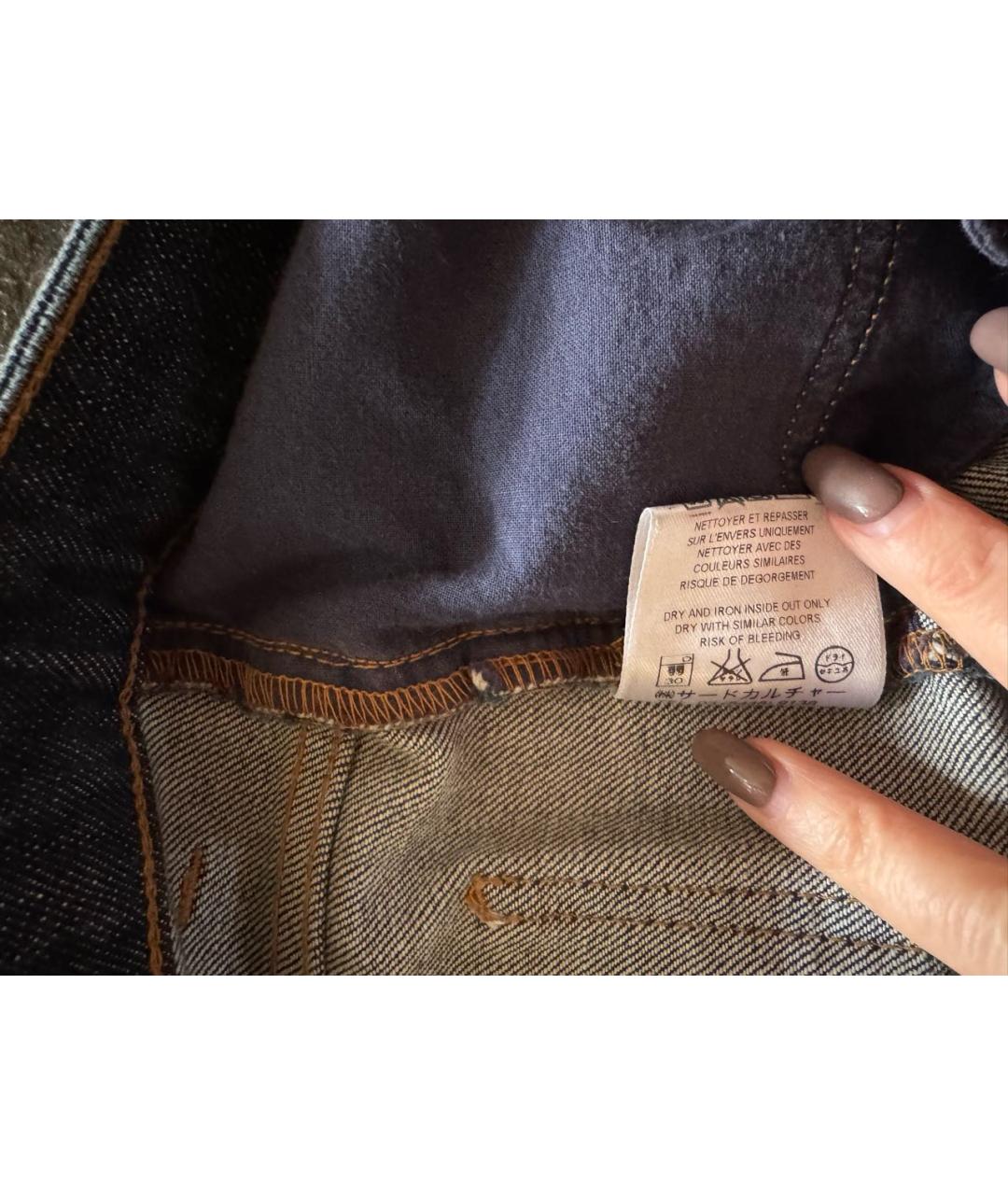 GIVENCHY Синие хлопко-эластановые джинсы слим, фото 3