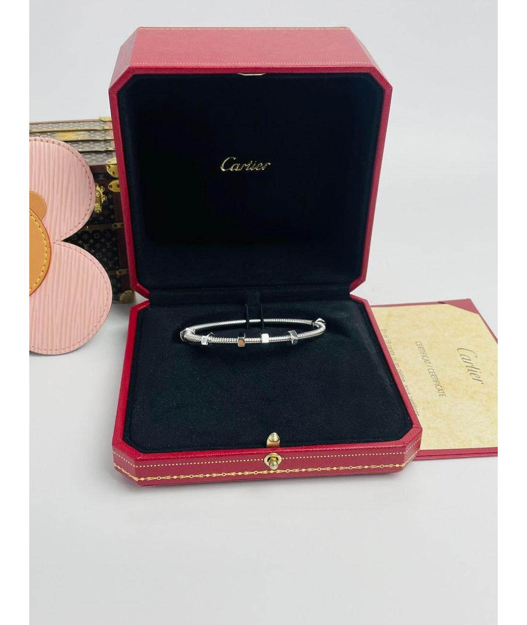 CARTIER Серебрянный браслет из белого золота, фото 6