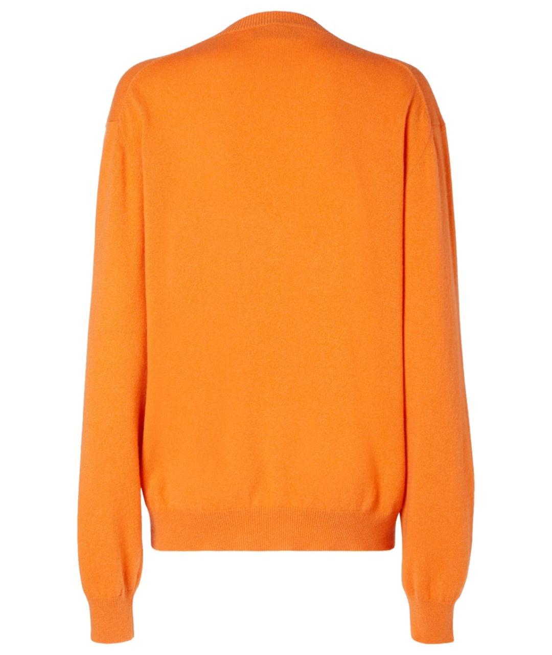 FENDI Оранжевый кашемировый джемпер / свитер, фото 3
