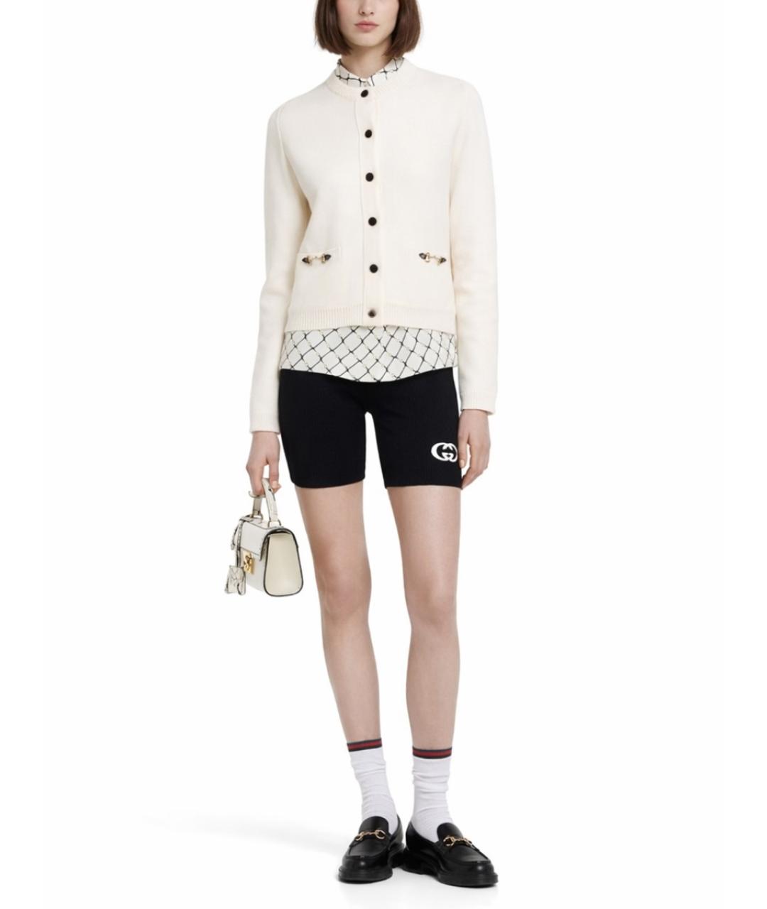 GUCCI Белый шерстяной джемпер / свитер, фото 2