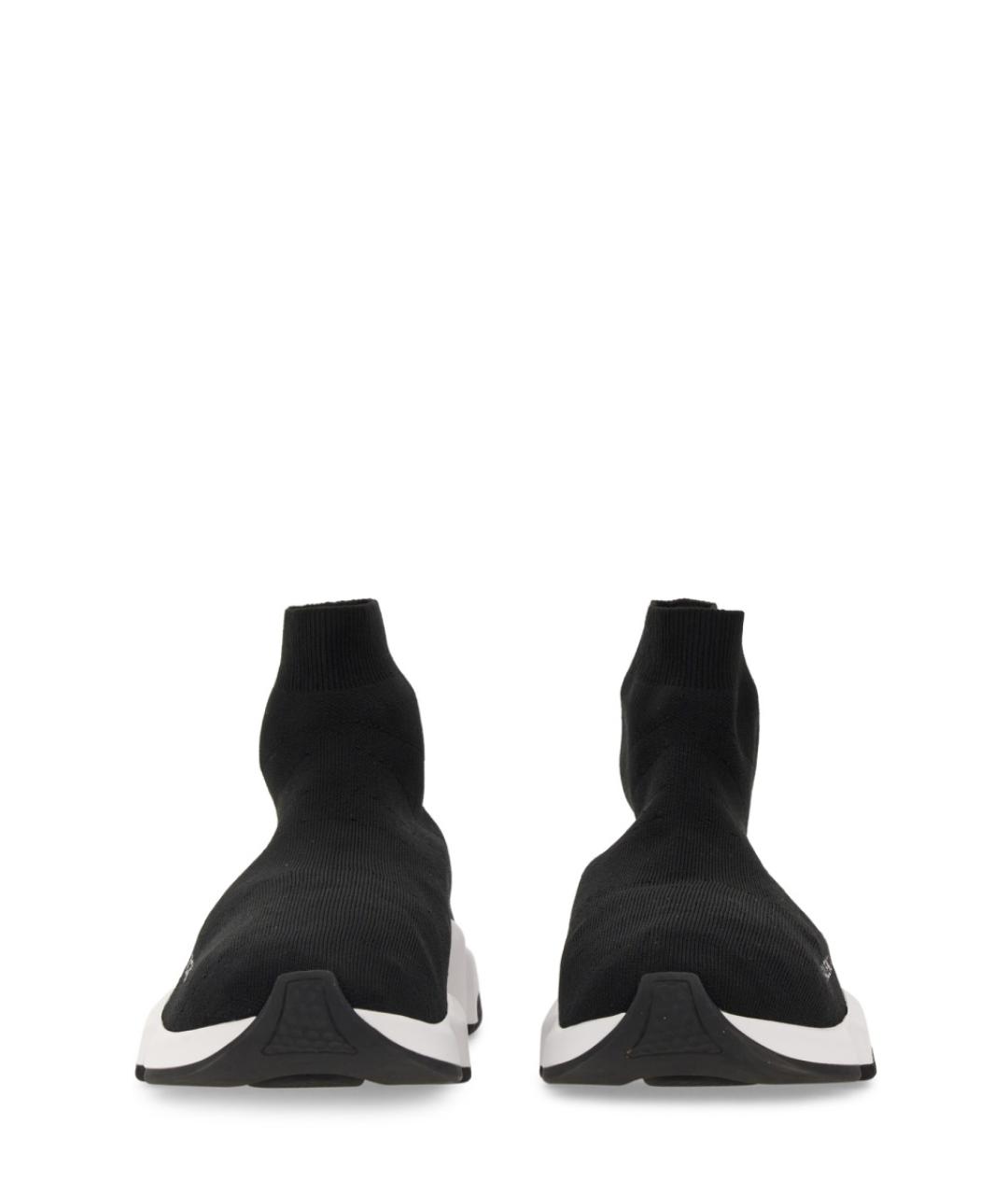 BALENCIAGA Черные синтетические низкие кроссовки / кеды, фото 4