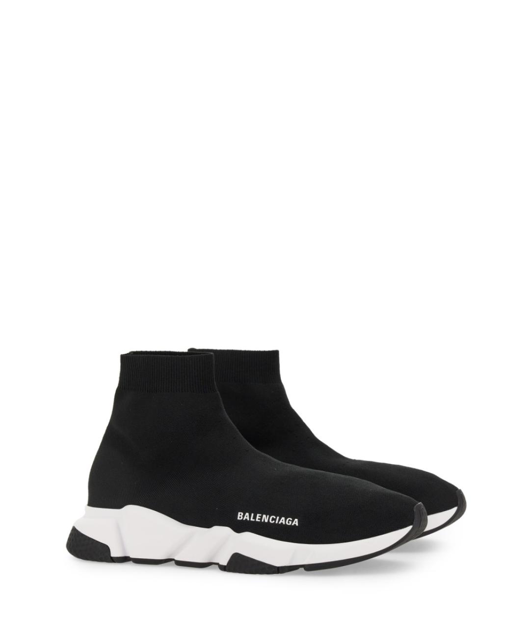 BALENCIAGA Черные синтетические низкие кроссовки / кеды, фото 2