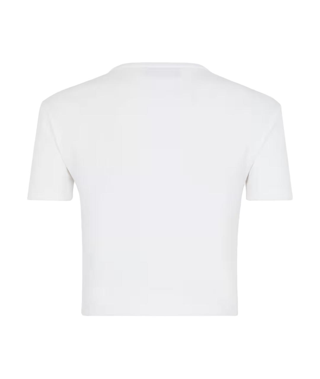 FENDI Белая хлопковая футболка, фото 2