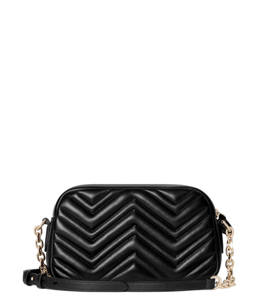 GUCCI Черная кожаная сумка через плечо, фото 4