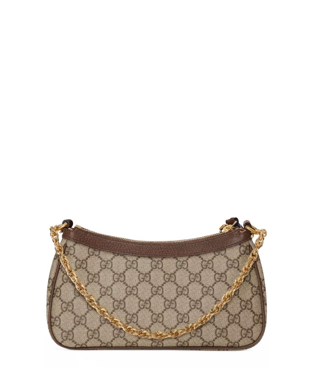 GUCCI Бежевая сумка через плечо из искусственной кожи, фото 4