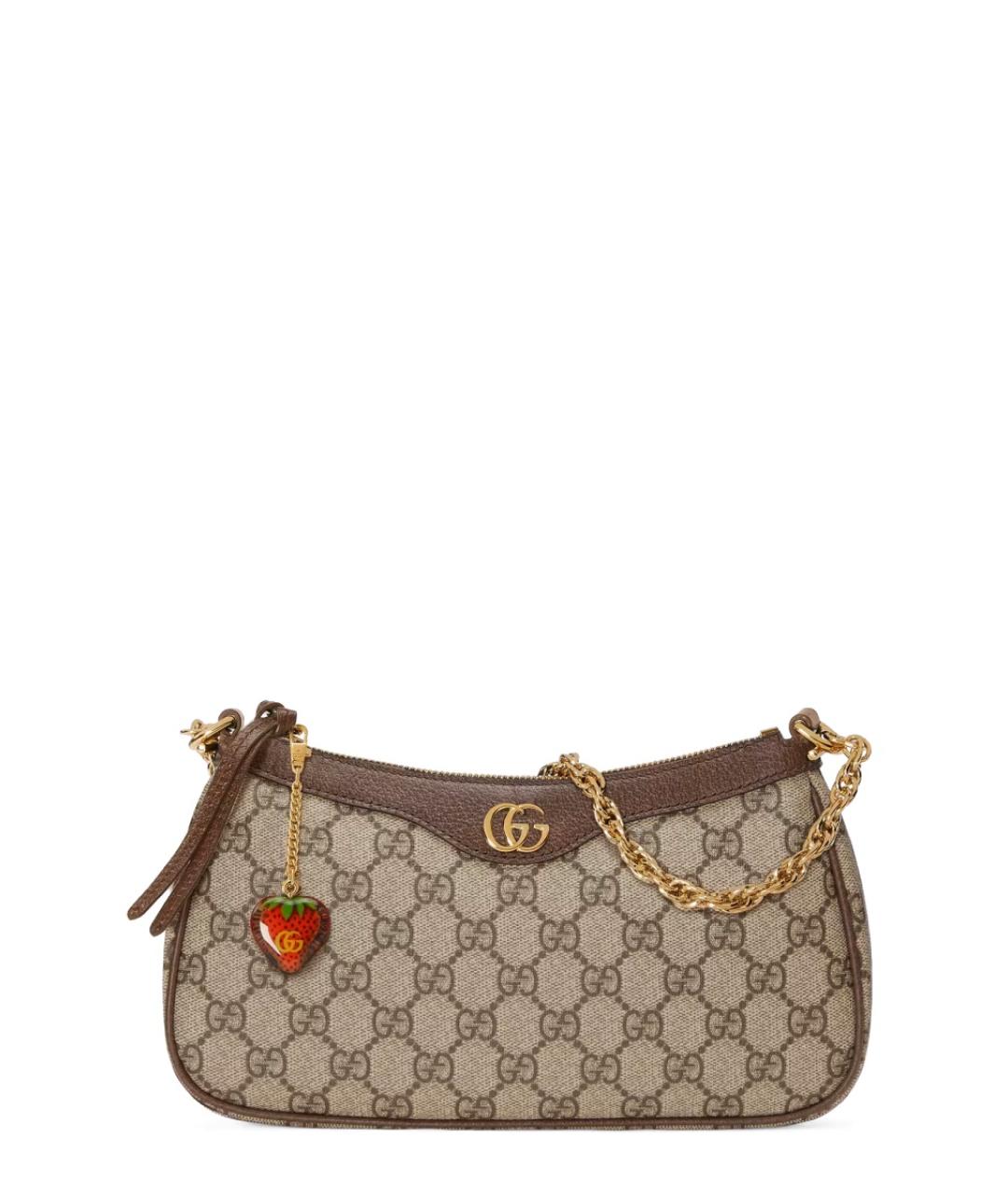 GUCCI Бежевая сумка через плечо из искусственной кожи, фото 1