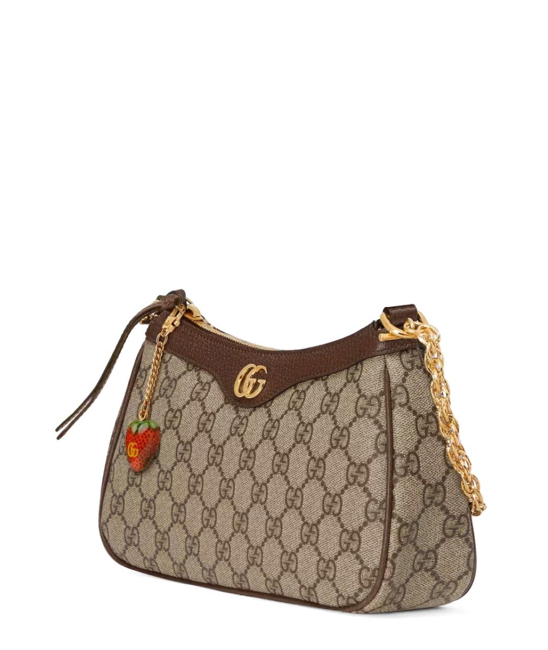 GUCCI Бежевая сумка через плечо из искусственной кожи, фото 3