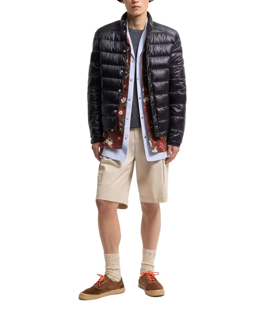 MONCLER Синяя полиамидовая куртка, фото 2