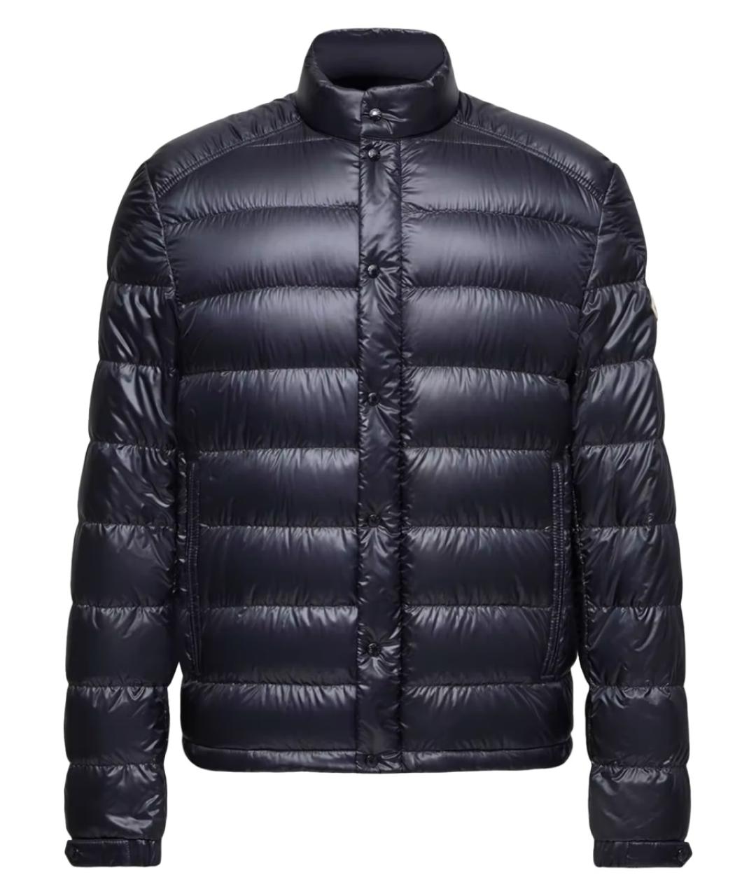 MONCLER Синяя полиамидовая куртка, фото 1