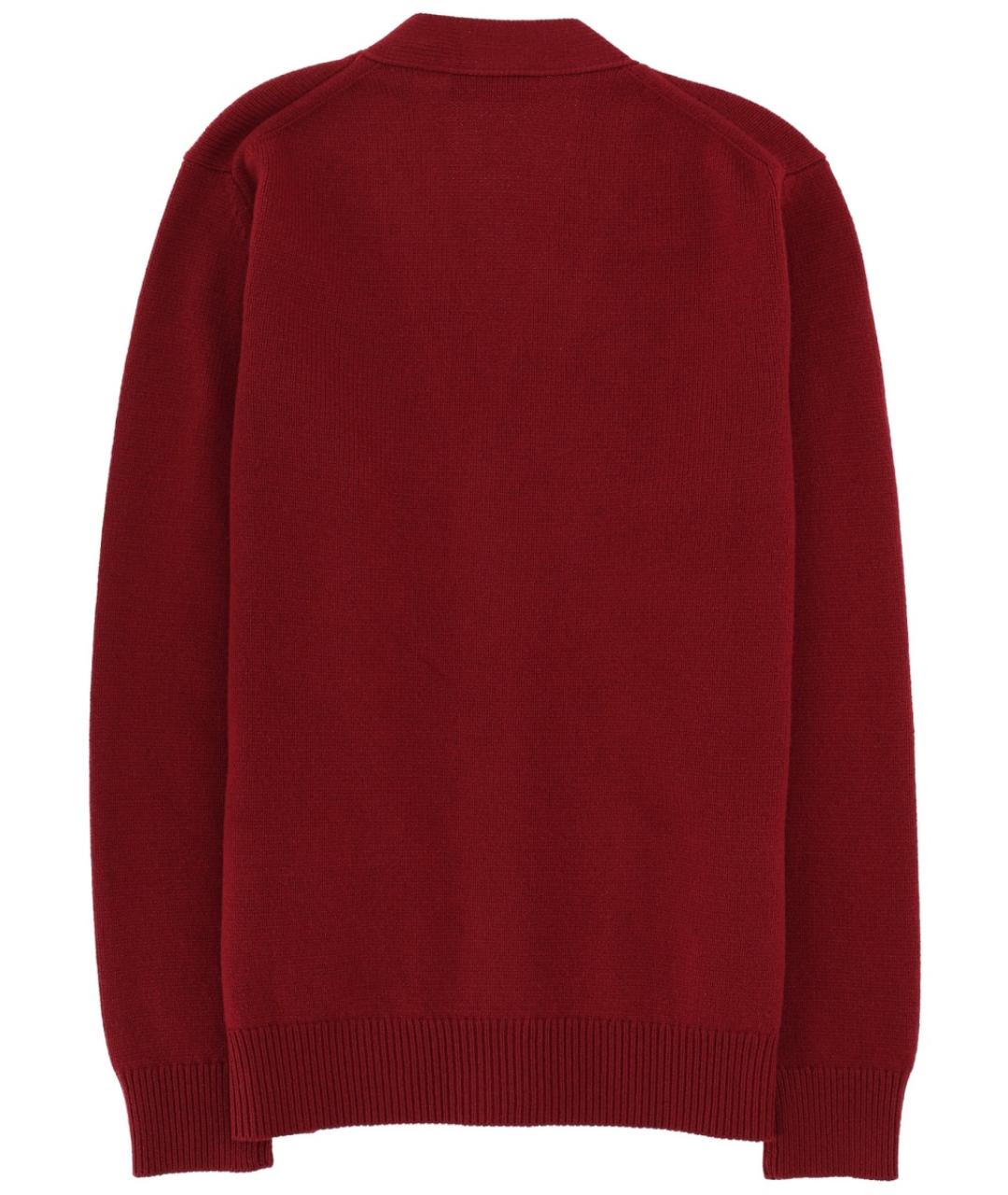 GUCCI Бордовый шерстяной кардиган, фото 3