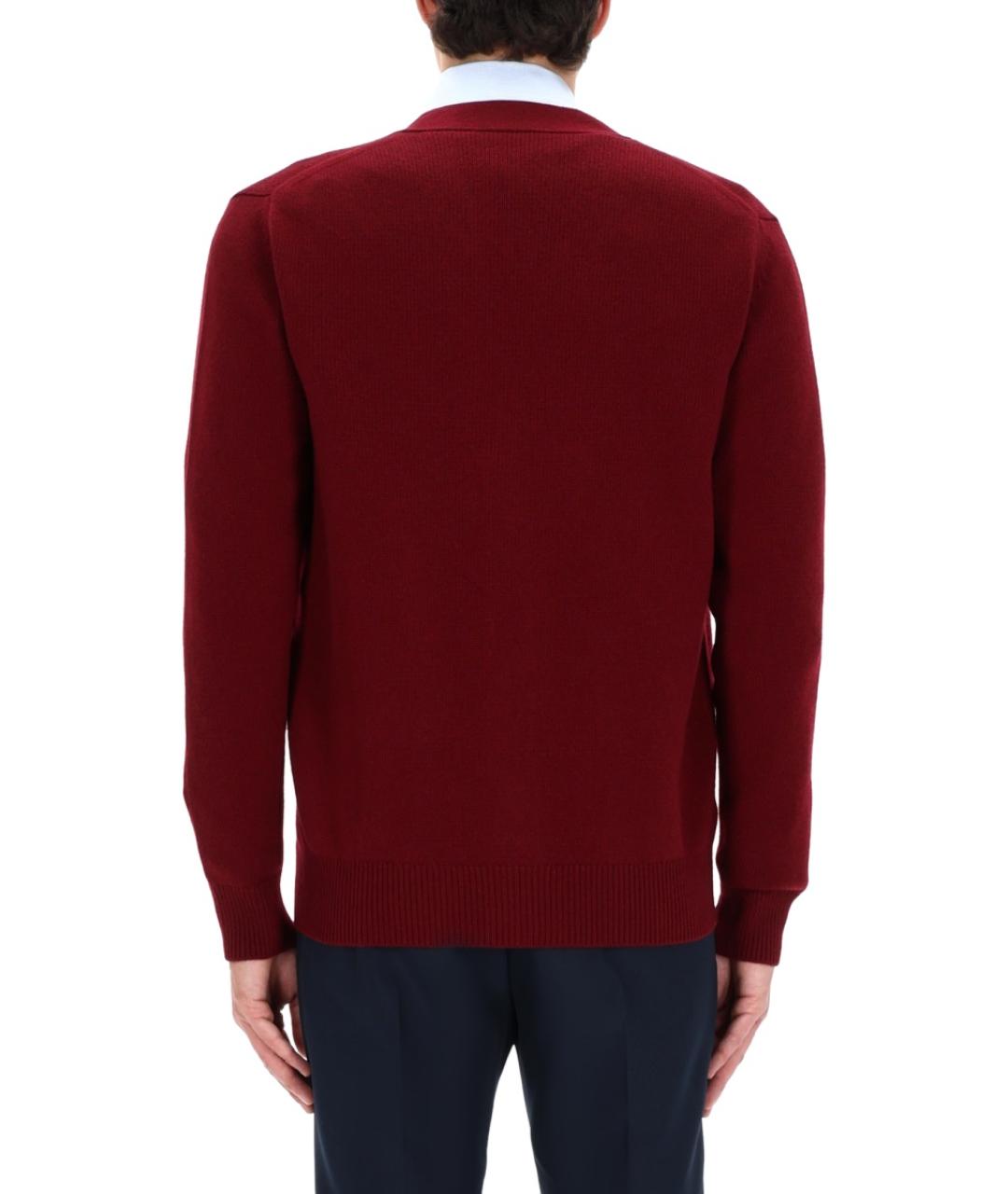 GUCCI Бордовый шерстяной кардиган, фото 5