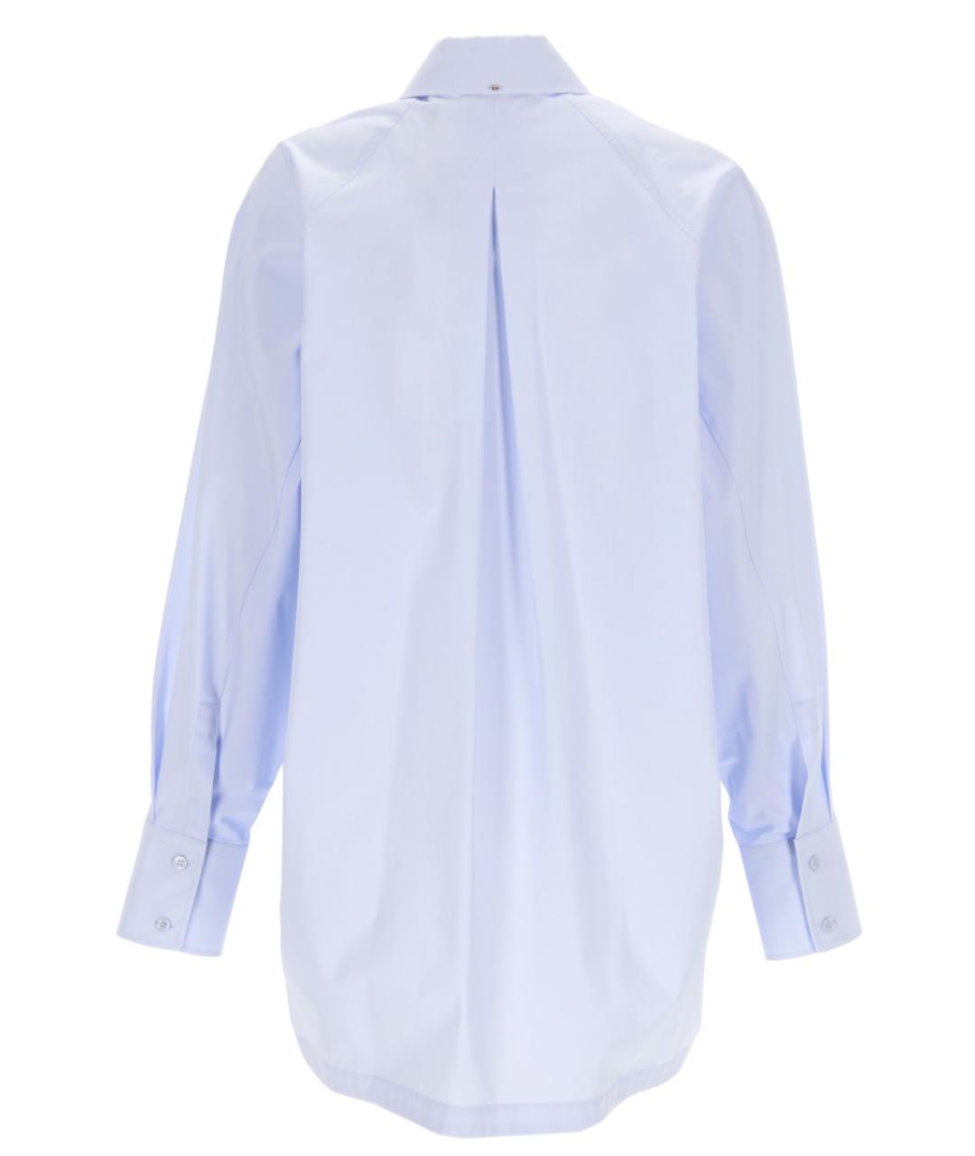 SPORTMAX Голубая хлопковая рубашка, фото 2