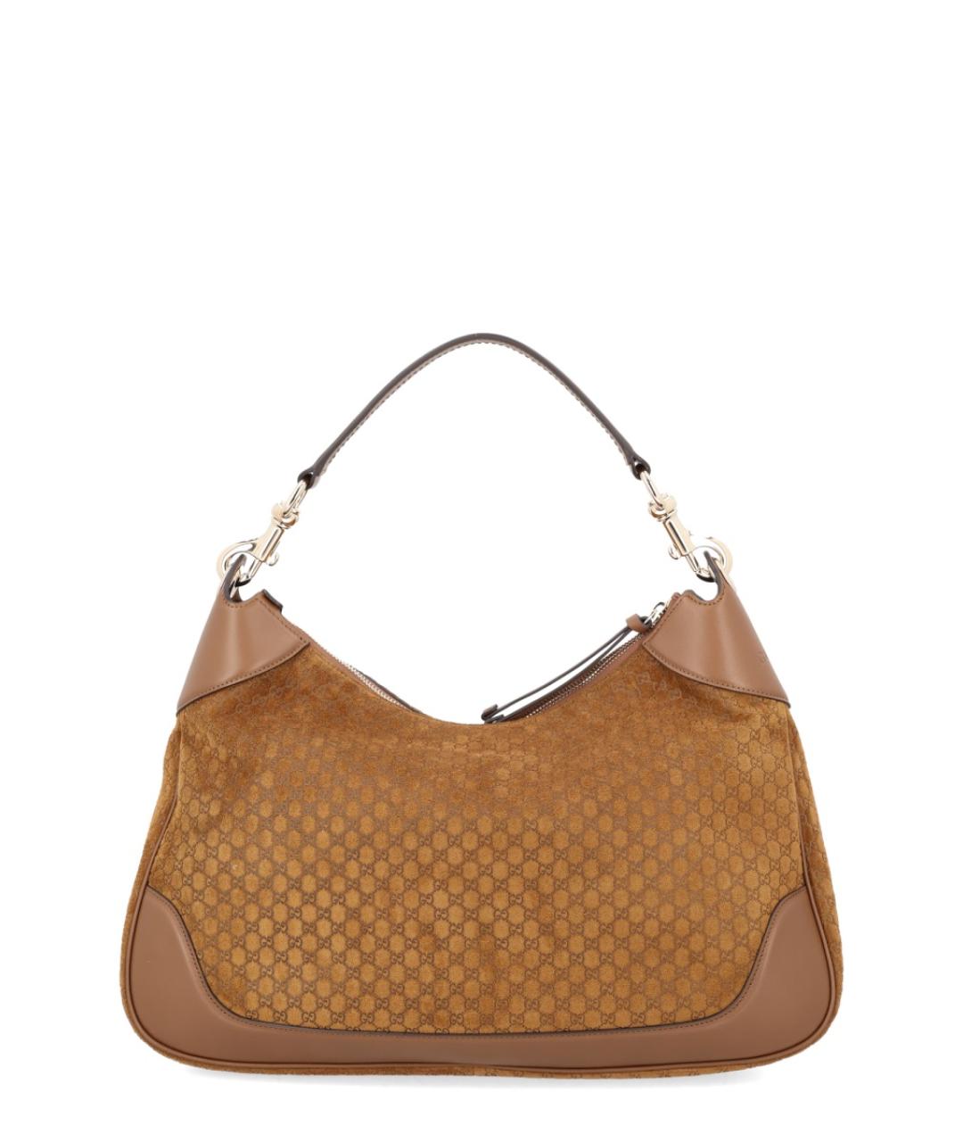 GUCCI Коричневая кожаная сумка через плечо, фото 2