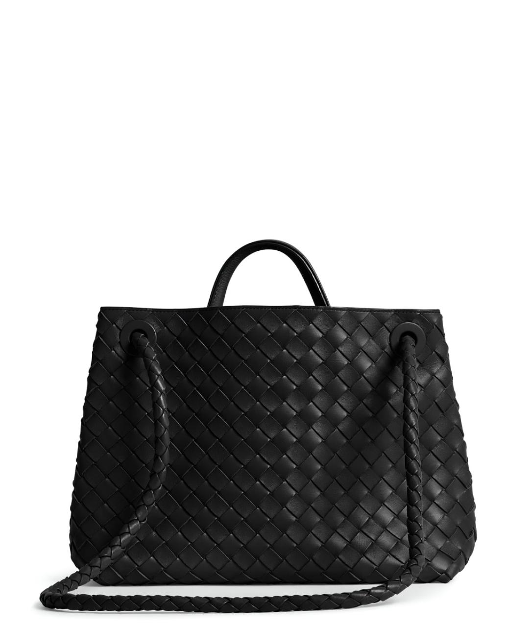 BOTTEGA VENETA Черная кожаная сумка через плечо, фото 2