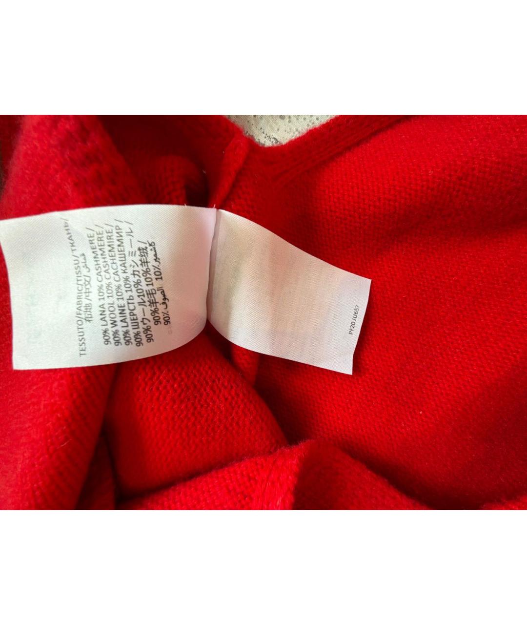 CHRISTOPHER KANE Красный кашемировый джемпер / свитер, фото 5