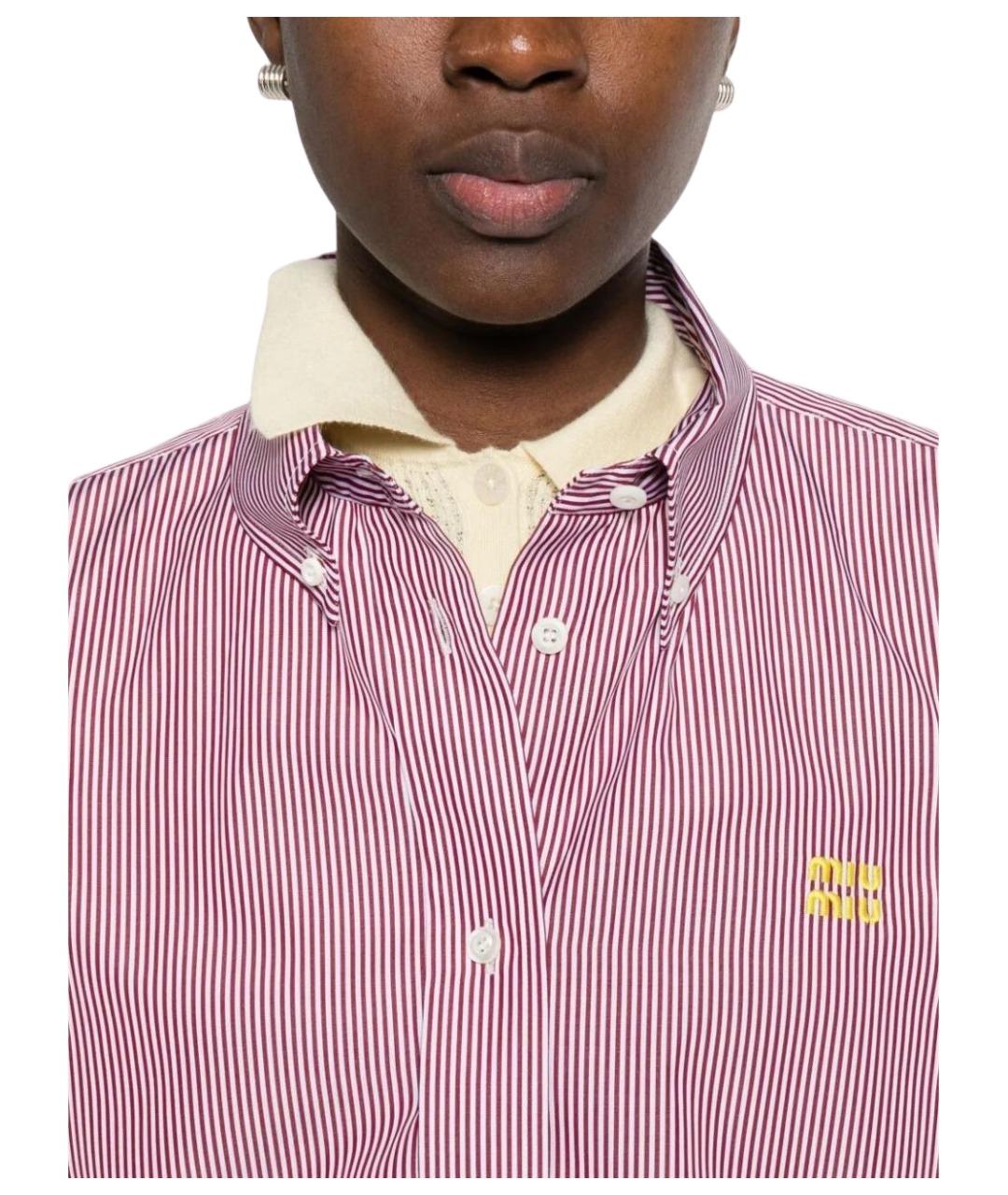 MIU MIU Мульти хлопковая рубашка, фото 4