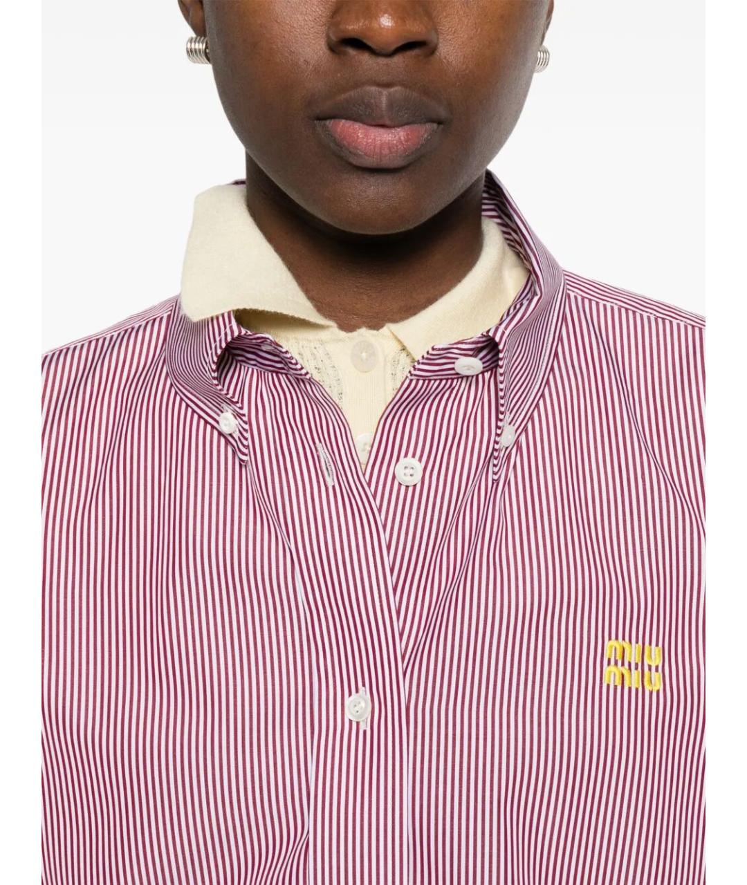 MIU MIU Мульти хлопковая рубашка, фото 4