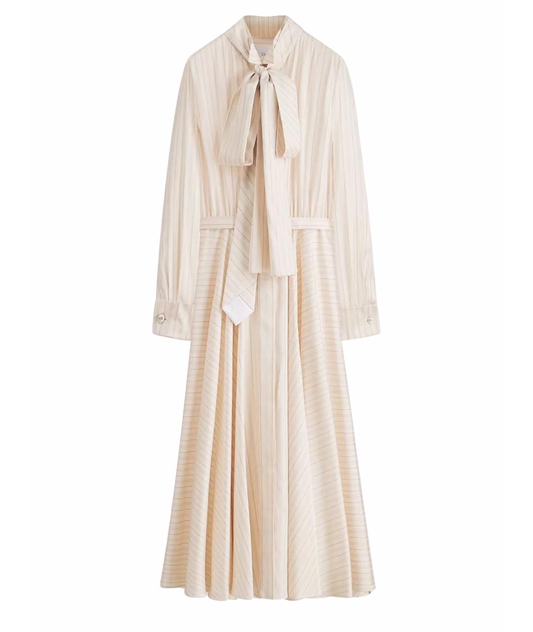 CHRISTIAN DIOR Бежевое коктейльное платье, фото 1