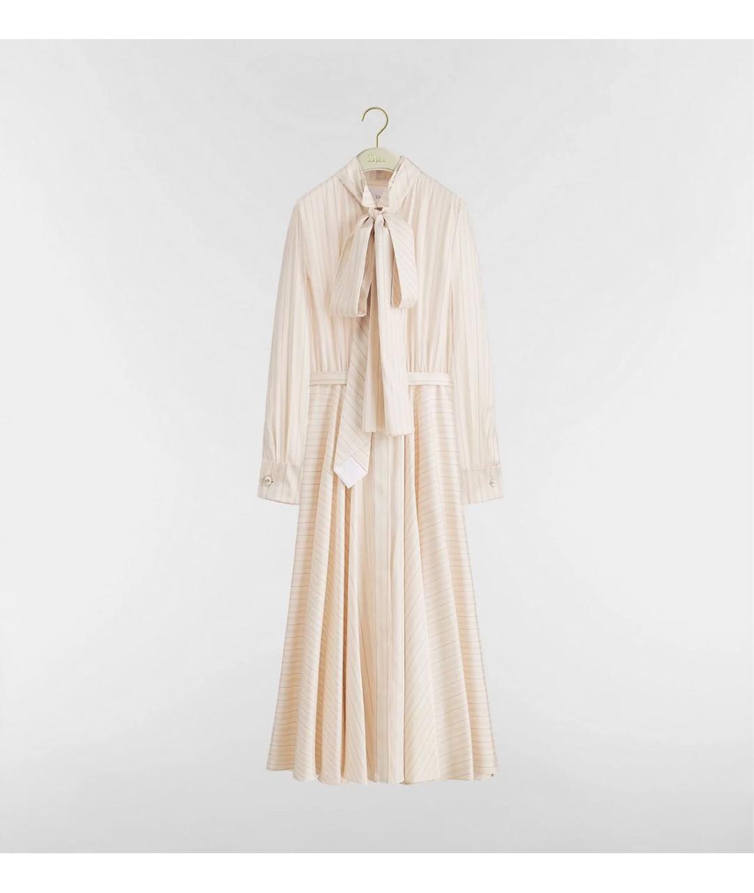 CHRISTIAN DIOR Бежевое коктейльное платье, фото 4