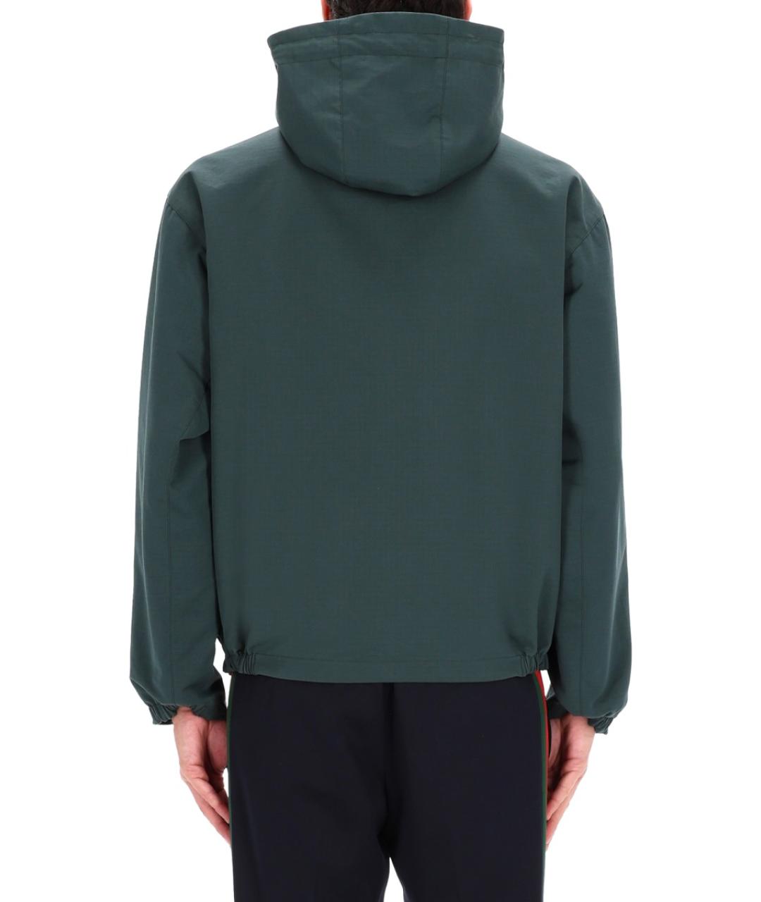 GUCCI Зеленая хлопковая куртка, фото 5