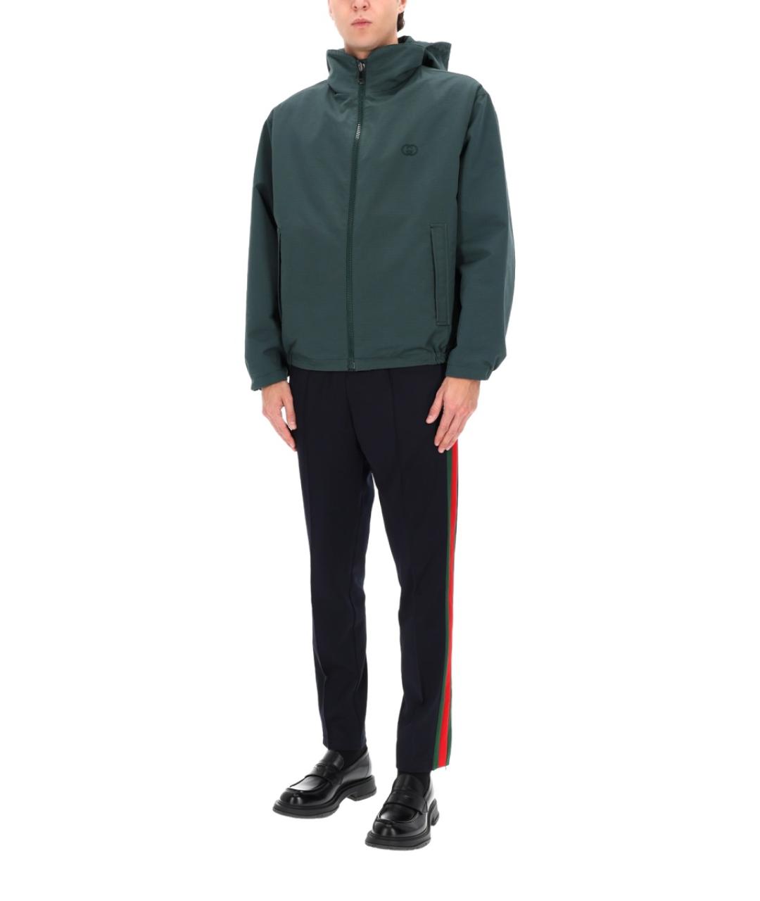 GUCCI Зеленая хлопковая куртка, фото 3