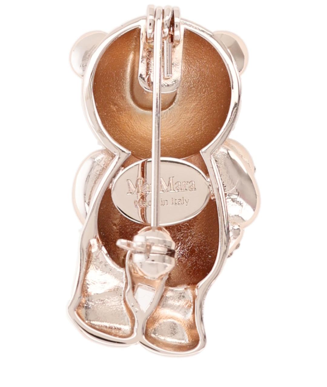 MAX MARA Розовая металлическая булавка / брошь, фото 2