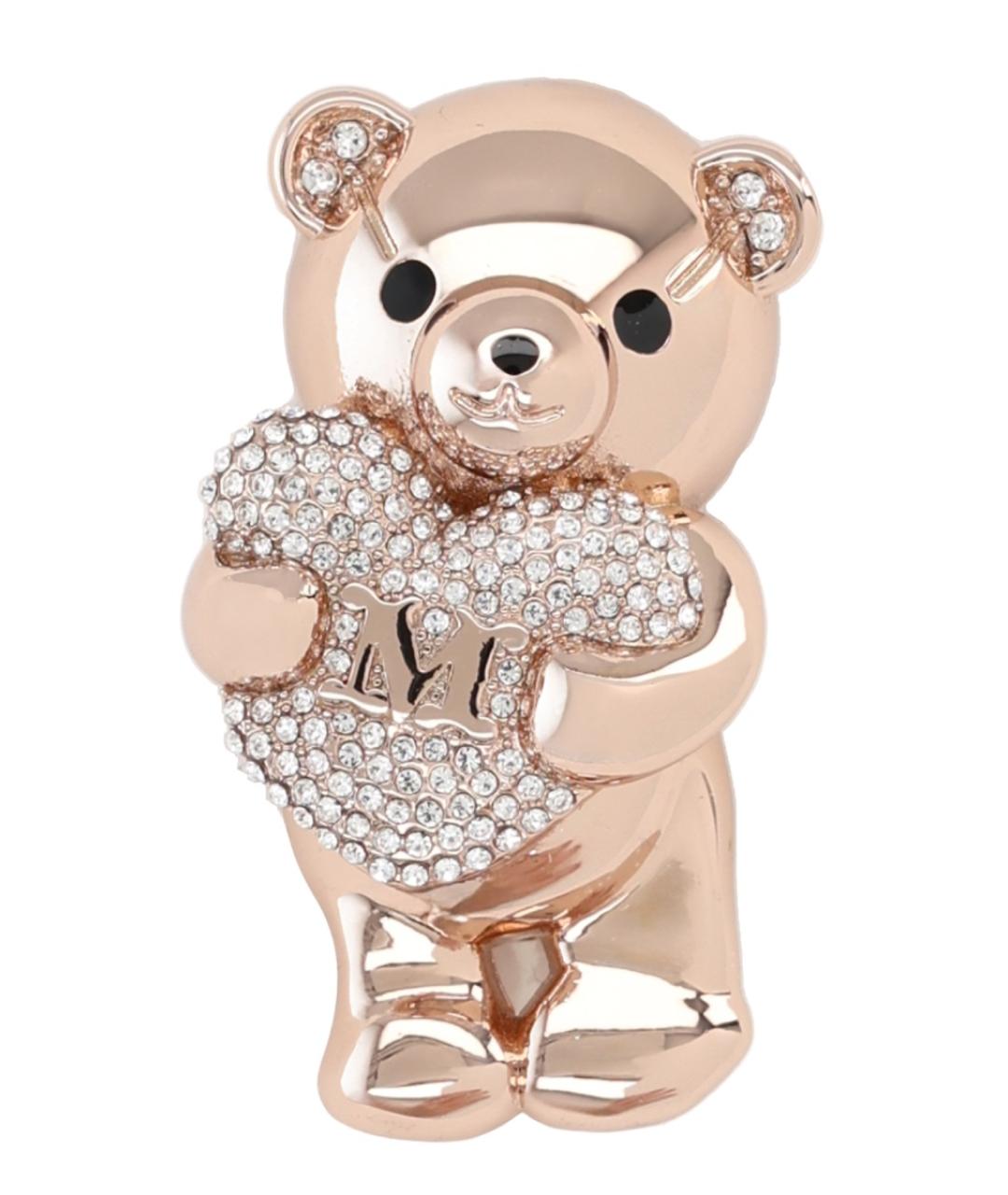 MAX MARA Розовая металлическая булавка / брошь, фото 1