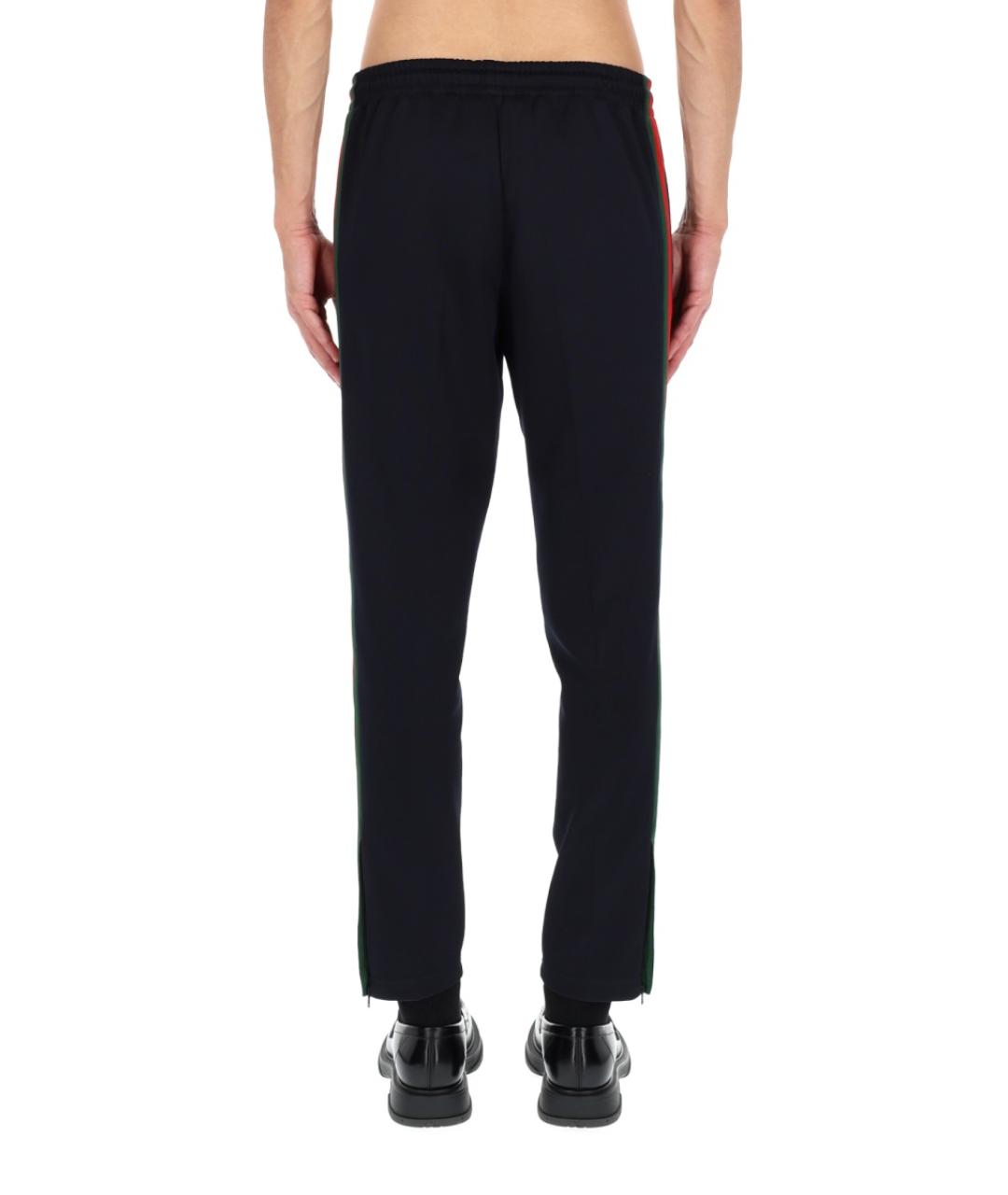 GUCCI Черные полиэстеровые повседневные брюки, фото 6