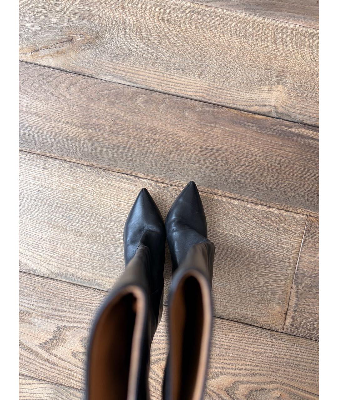 ISABEL MARANT Черные кожаные сапоги, фото 3