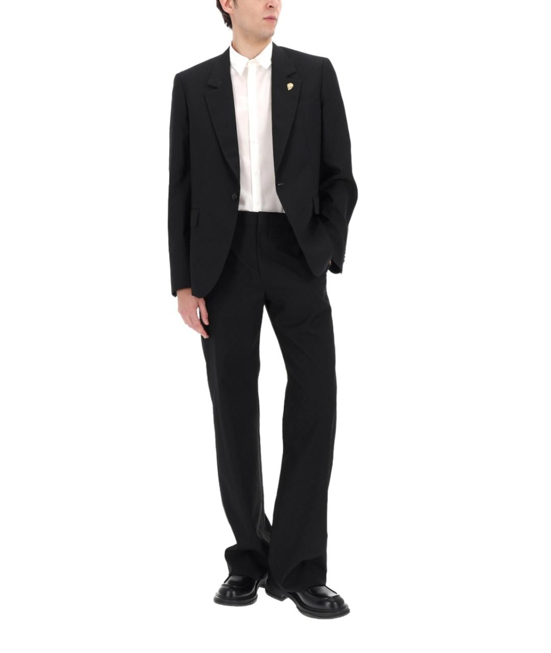 GUCCI Черные полиэстеровые повседневные брюки, фото 3