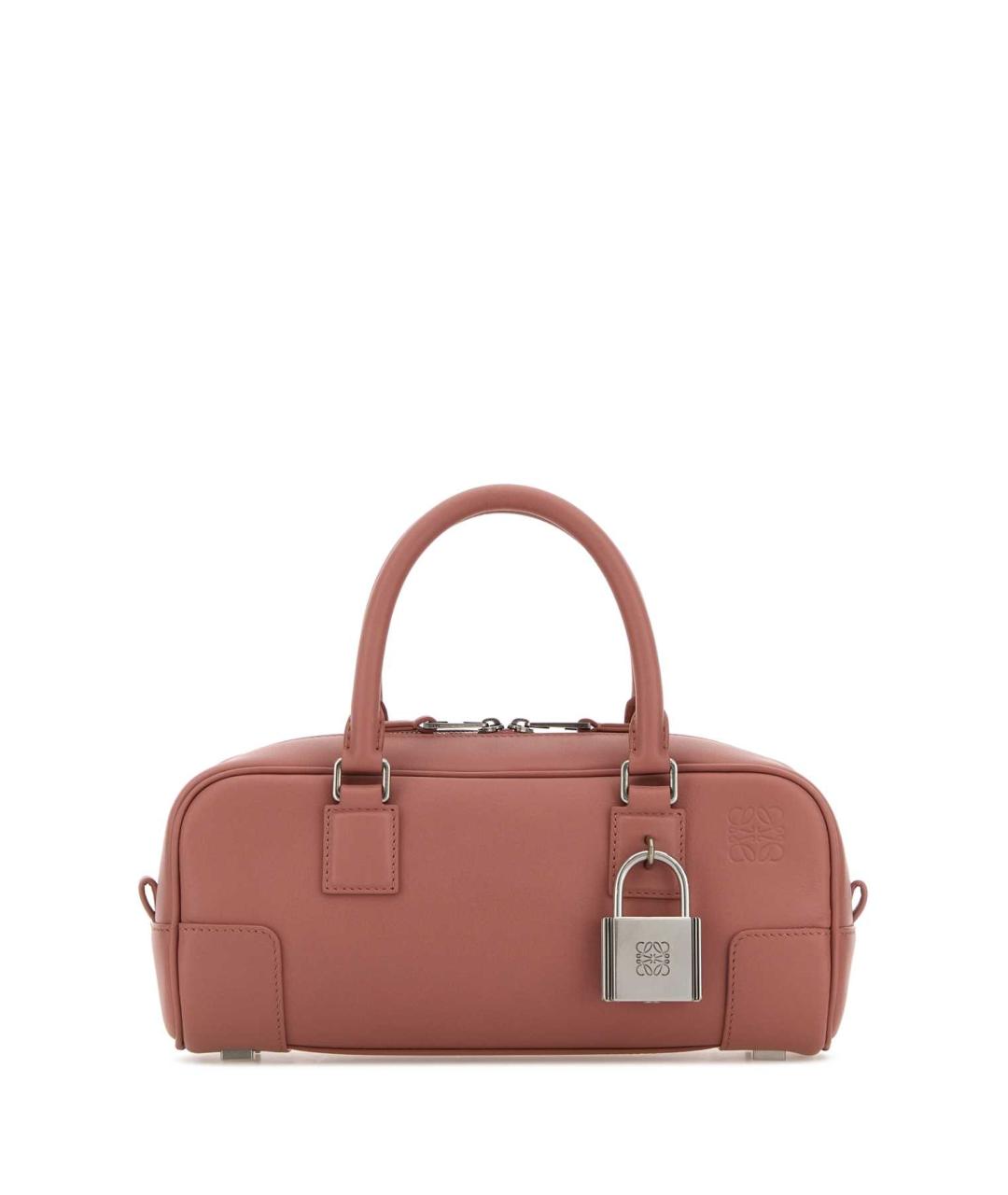 LOEWE Розовая кожаная сумка с короткими ручками, фото 1